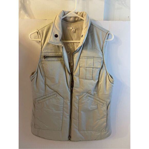 CAbi quilted vest medium light gray - Picture 1 of 7